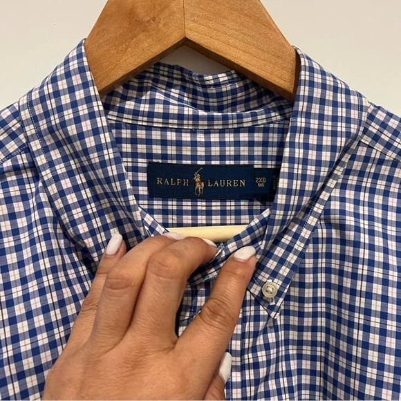 Polo Ralph Lauren Gingham Long Sleeve 2XB men’s gingham pattern academia H - Picture 8 of 9